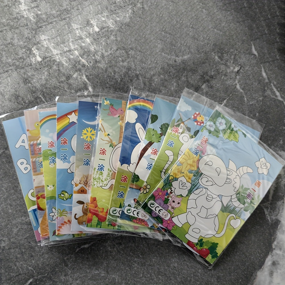 3D Animal Sticker Kit | 10-Pack Layered EVA Scenes