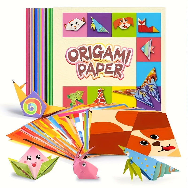 Colorful Origami Kit | 54pc Double-Sided Kids Folding Set