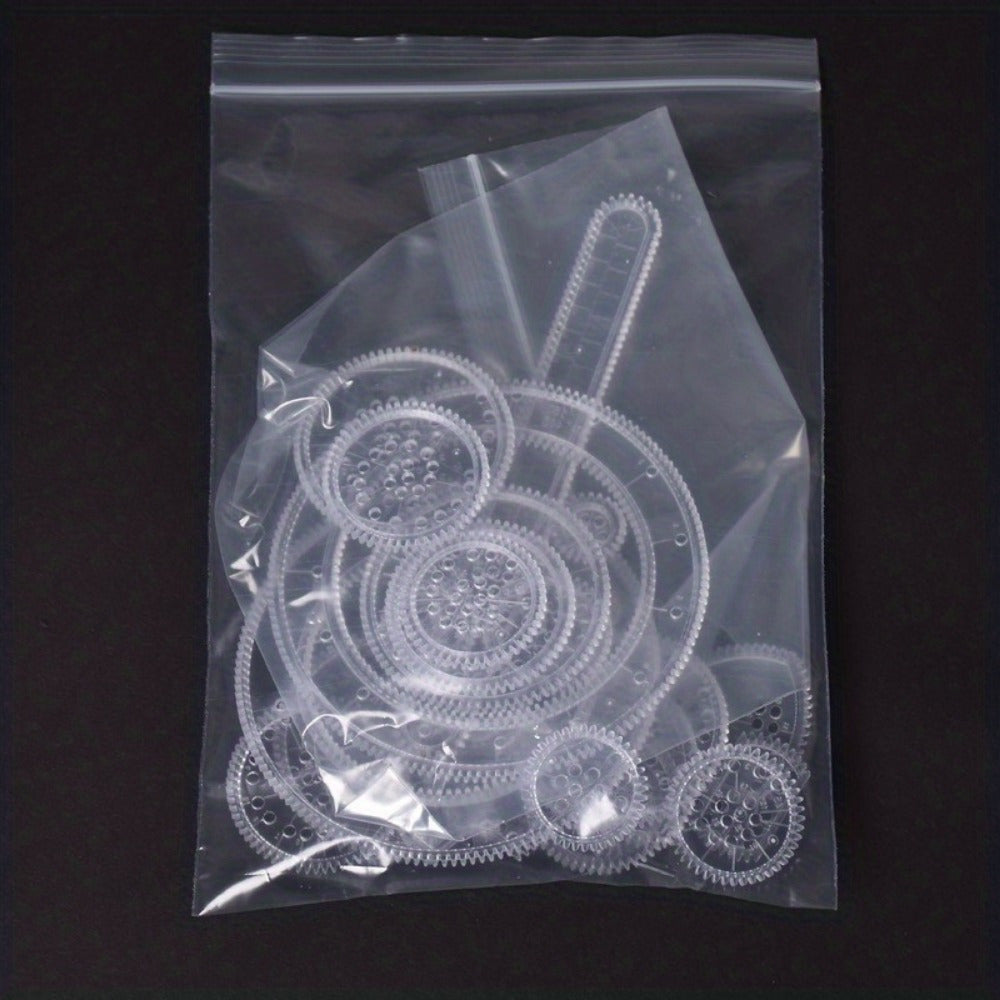 Spiral Drawing Ruler Set | 22pcs Magic Spiral Art Templates