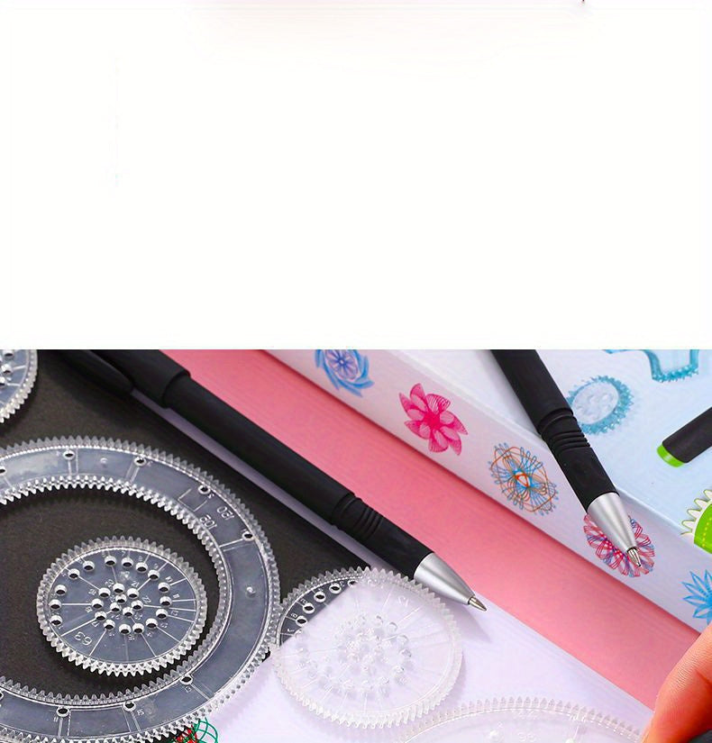 Spiral Drawing Ruler Set | 22pcs Magic Spiral Art Templates