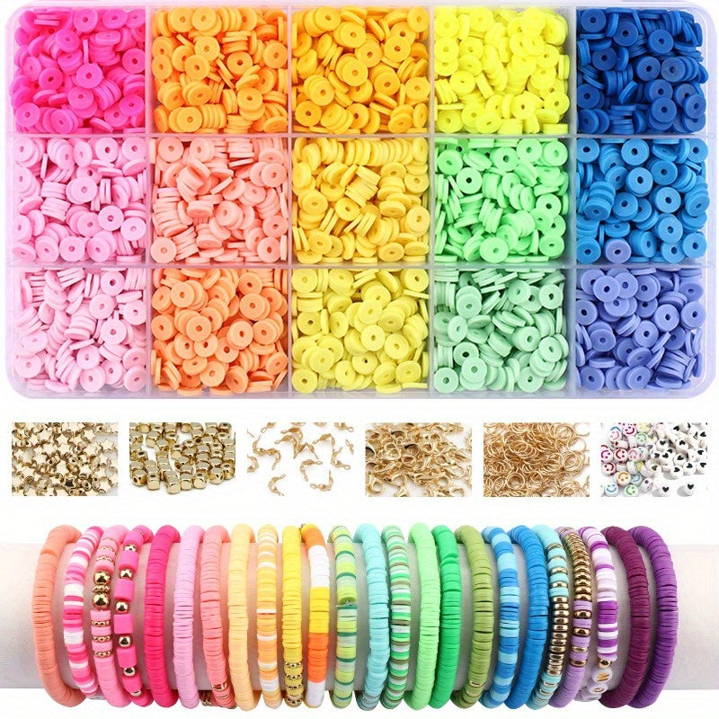 Soft Clay Beads Mega Set | 2000–4400pc DIY Jewelry Bead Kit