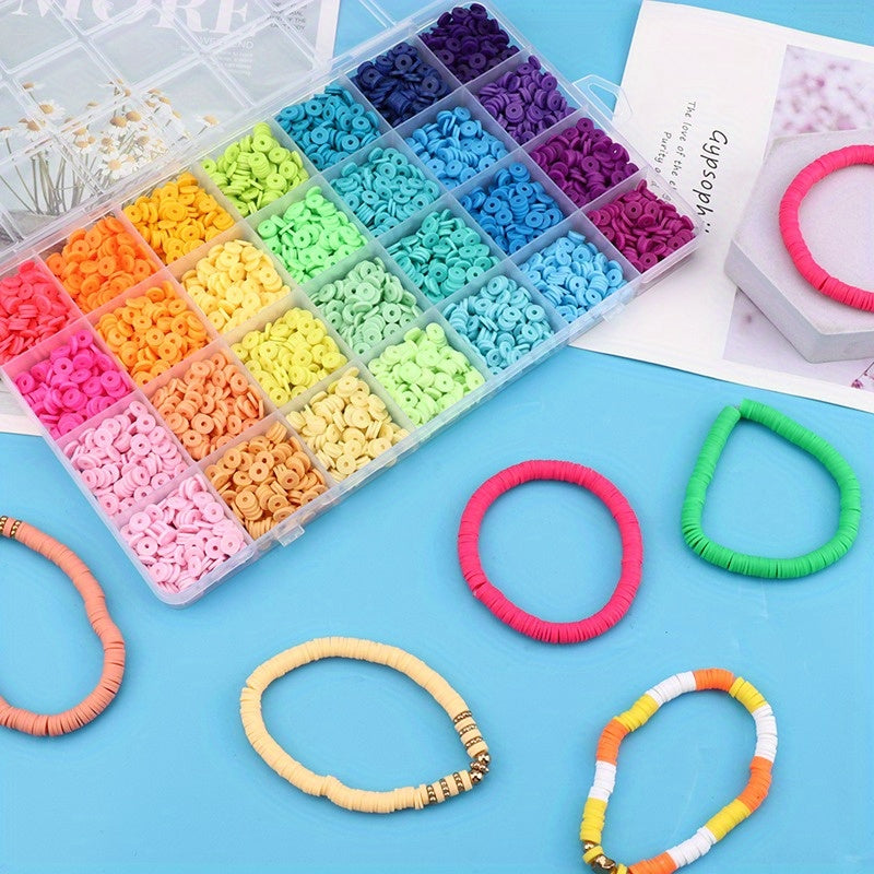 Soft Clay Beads Mega Set | 2000–4400pc DIY Jewelry Bead Kit