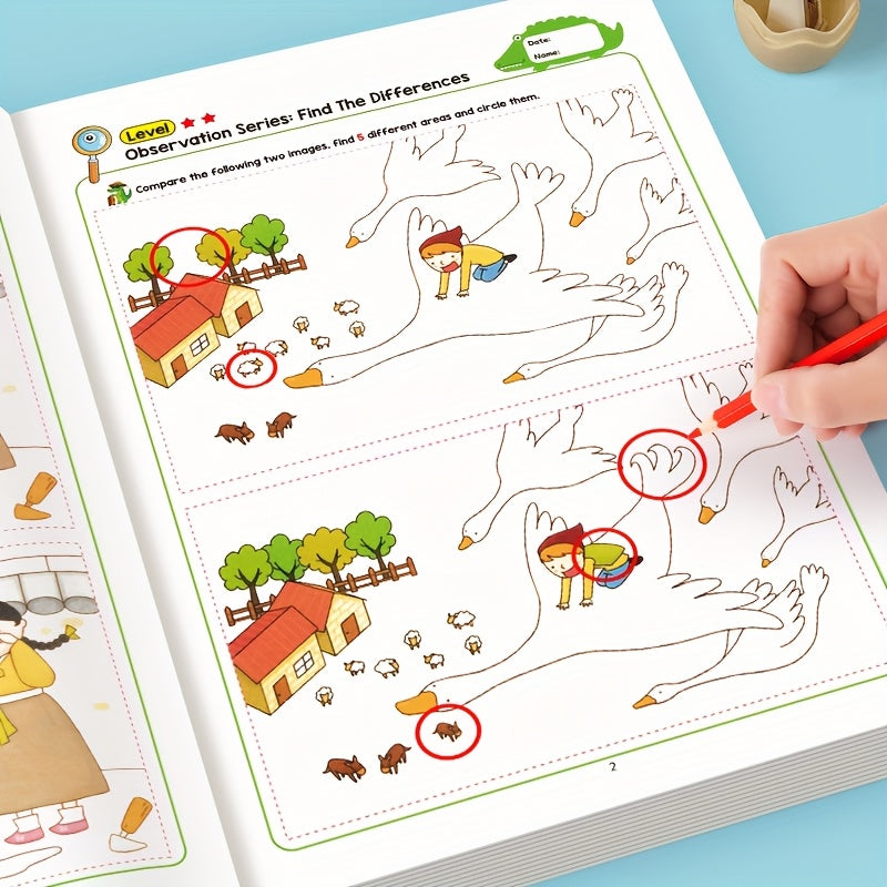 Hidden Patterns Activity Book | 32-Page Focus & Observation Puzzles