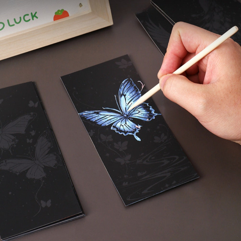 Animal Scratch Card Art Pack | 12pcs DIY Scratch-Off Cards