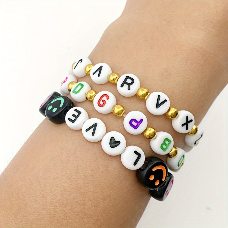 Alphabet Bead Mix | 100pc Acrylic Letter Beads