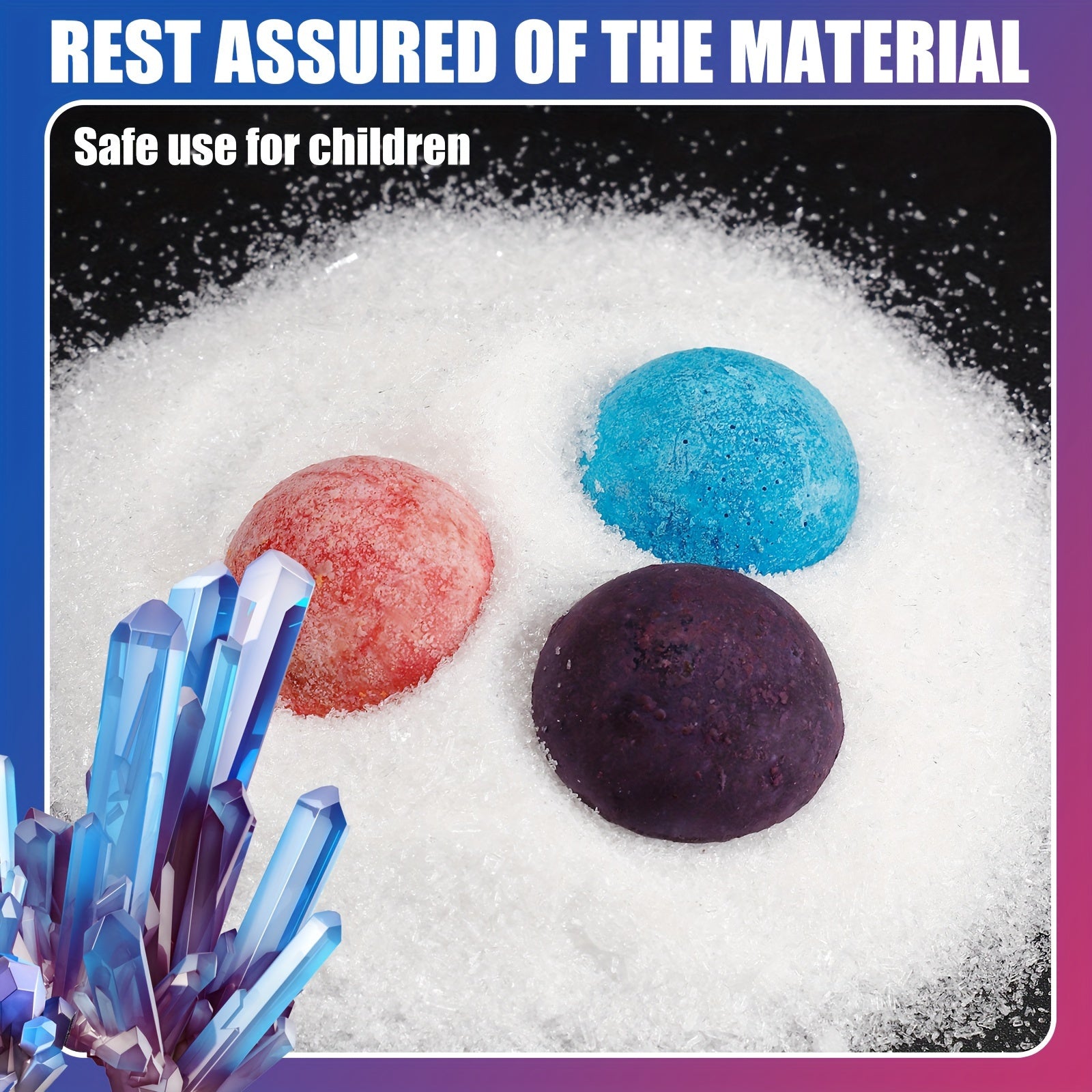 Crystal Growing Science Kit | Kids Colorful Crystal Experiment Set