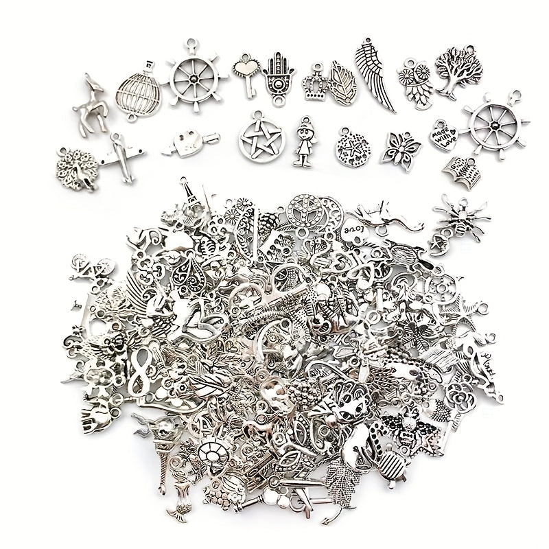 Metal Charm Bead Mix | 8/18/48/98pcs Alloy Pendants for DIY Jewelry