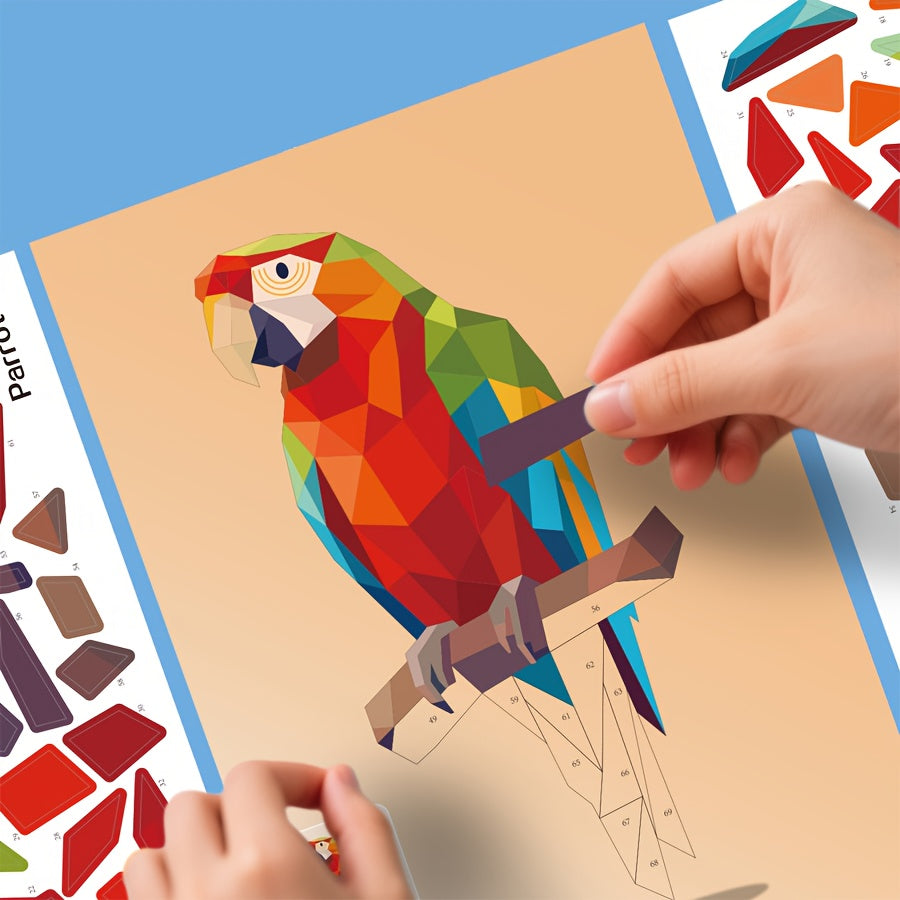 Sticker Puzzle Book | Educational Sticker Scenes (Ages 3+)