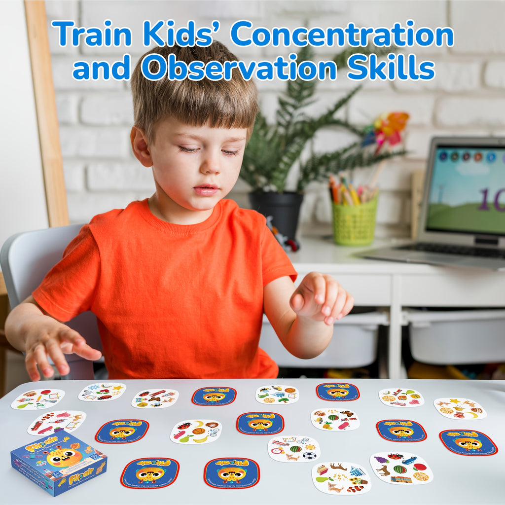 Kids Matching Card Game | 55-Card Memory & Concentration Deck