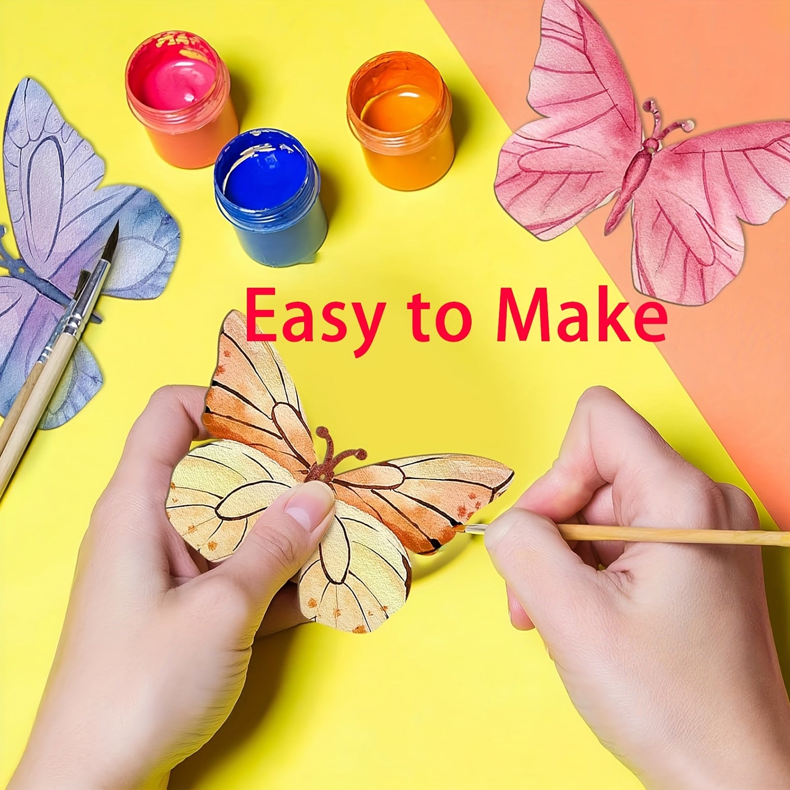 Insect Wooden Craft Set | 24pc Color & Hang Bug Shapes