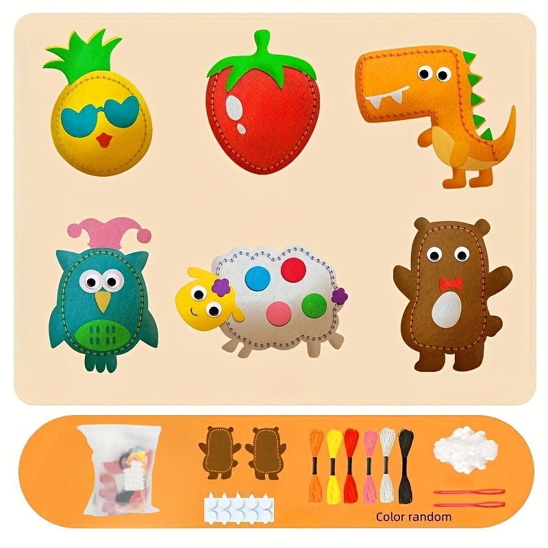 Kids Felt Sewing Kit | 6pc DIY Bags & Ornament Set