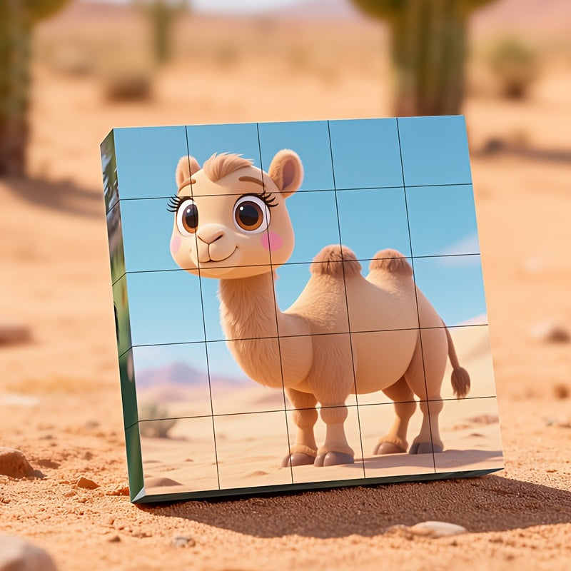 Magnetic Animal Puzzle Set | 25-Piece Mix & Match Magnets (6 Animals)