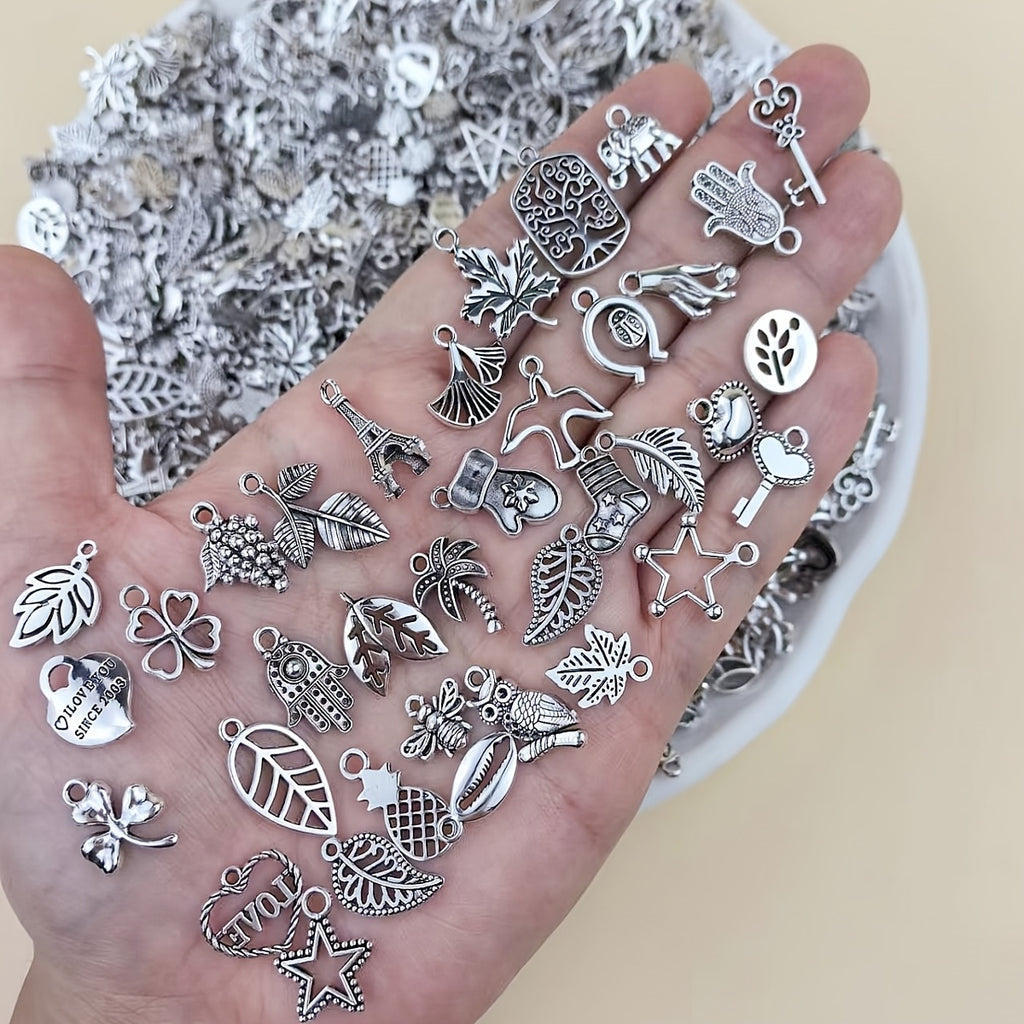Metal Charm Bead Mix | 8/18/48/98pcs Alloy Pendants for DIY Jewelry
