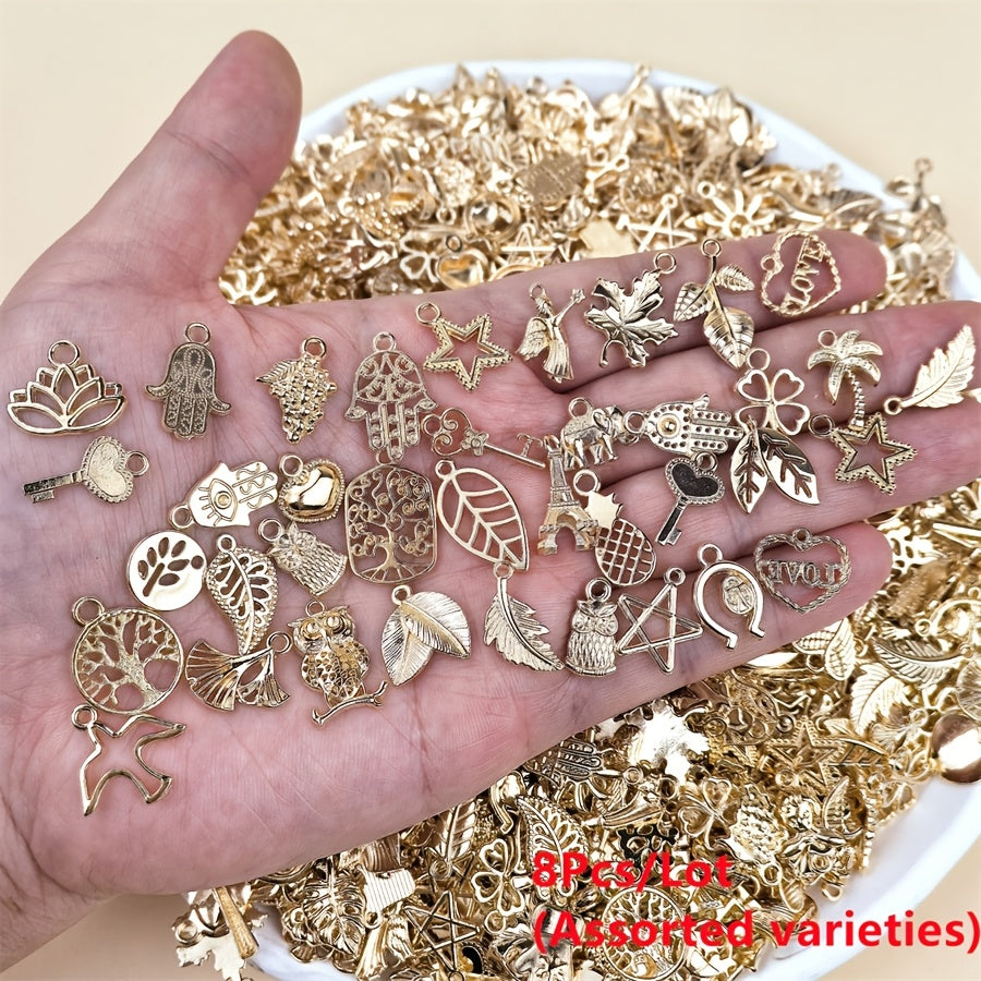 Metal Charm Bead Mix | 8/18/48/98pcs Alloy Pendants for DIY Jewelry