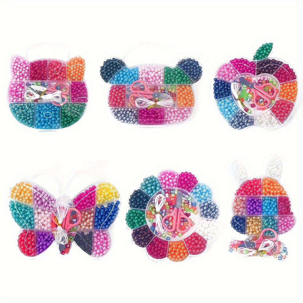 Colorful Pearl Bead Mix | ~720pc Animal/Fruit Shapes