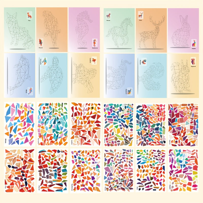 Sticker Puzzle Book | Educational Sticker Scenes (Ages 3+)