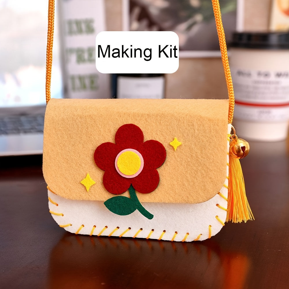 Felt Crossbody Bag Sewing Kit | Cartoon DIY Felt Purse