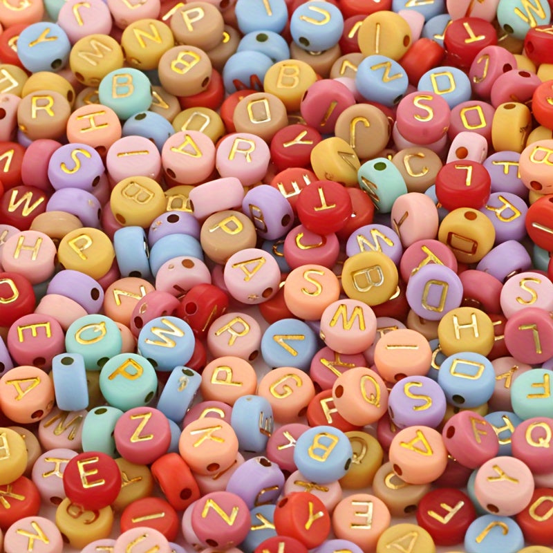 Alphabet Bead Mix | 100pc Acrylic Letter Beads