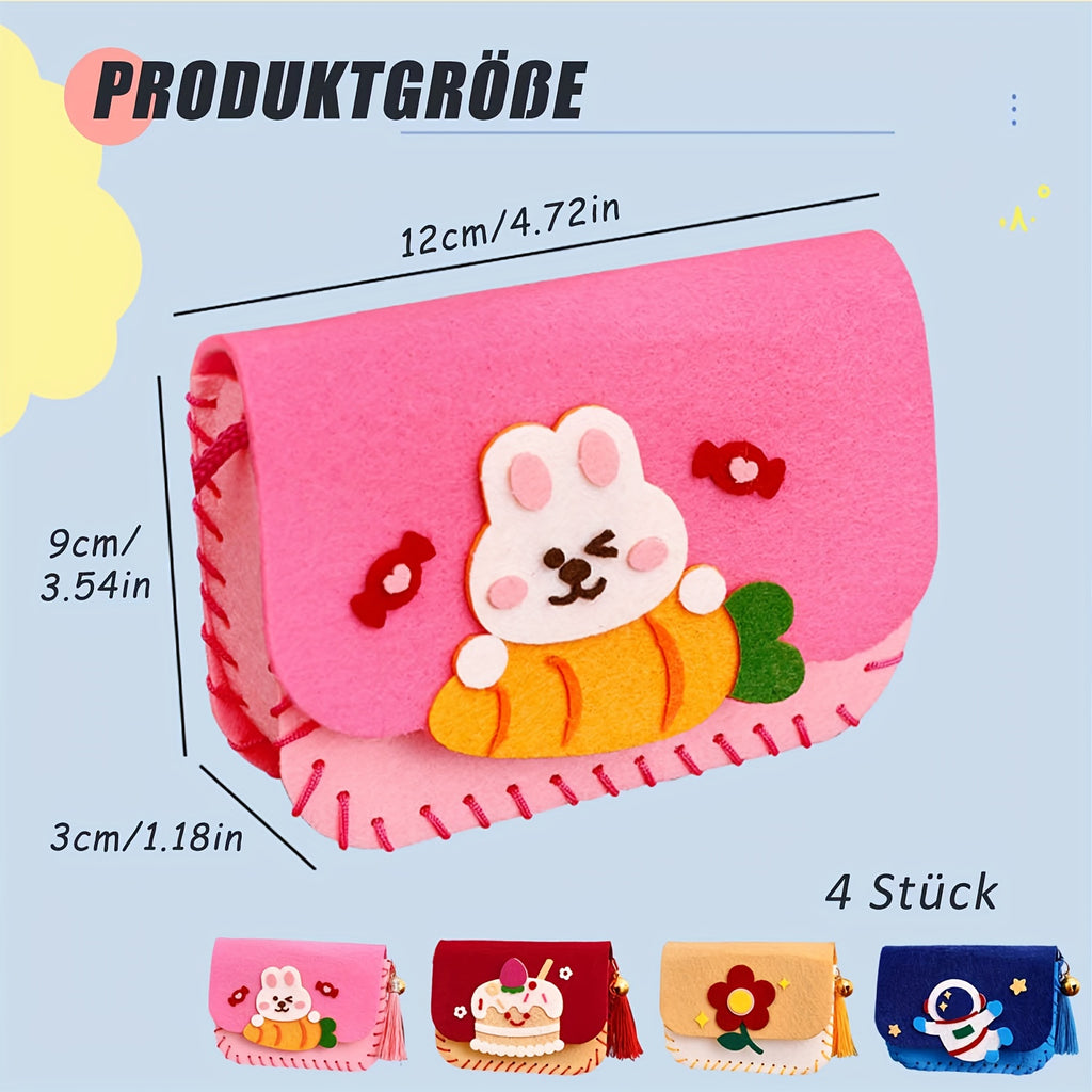 Felt Crossbody Bag Sewing Kit | Cartoon DIY Felt Purse