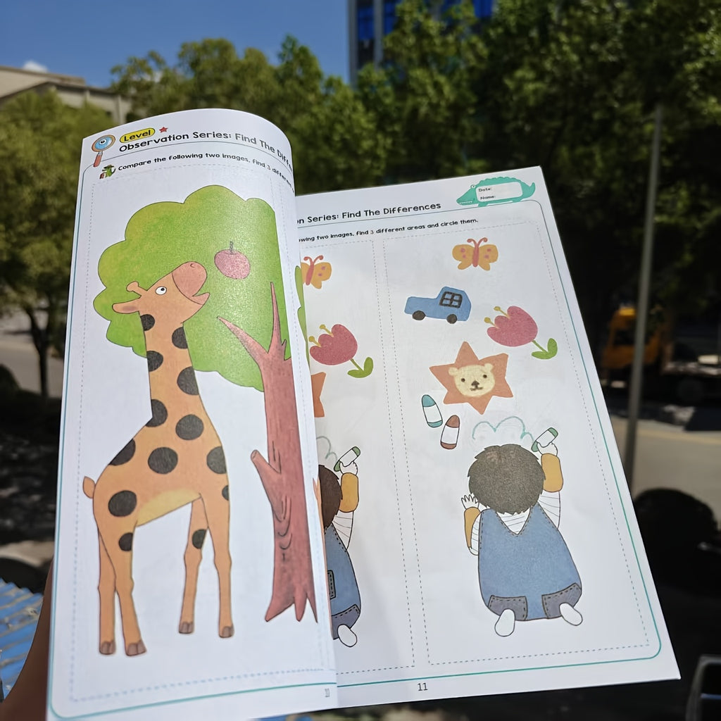 Hidden Patterns Activity Book | 32-Page Focus & Observation Puzzles