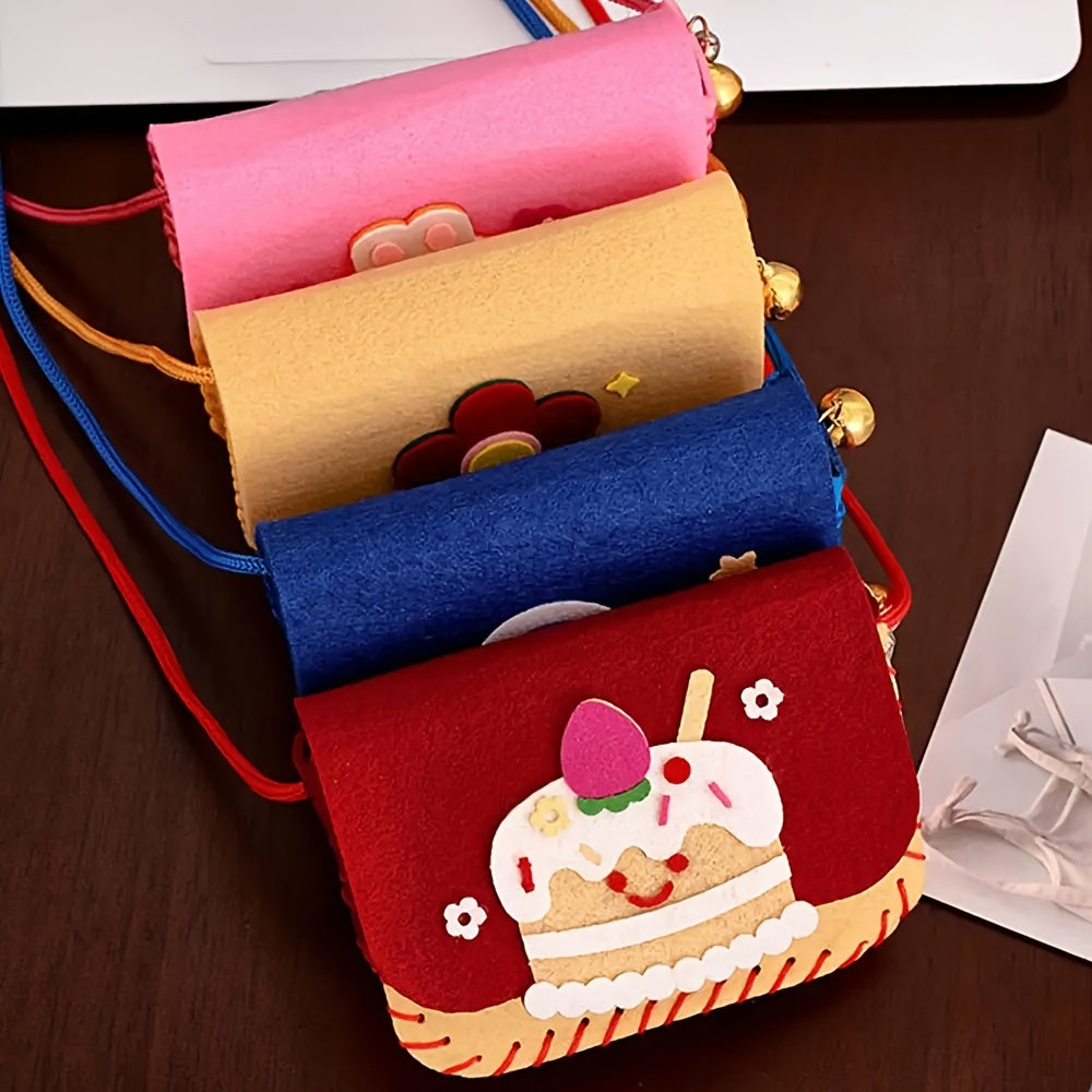 Felt Crossbody Bag Sewing Kit | Cartoon DIY Felt Purse