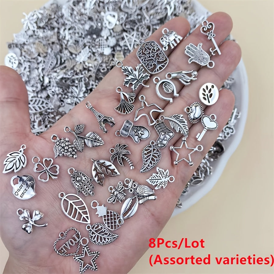 Metal Charm Bead Mix | 8/18/48/98pcs Alloy Pendants for DIY Jewelry