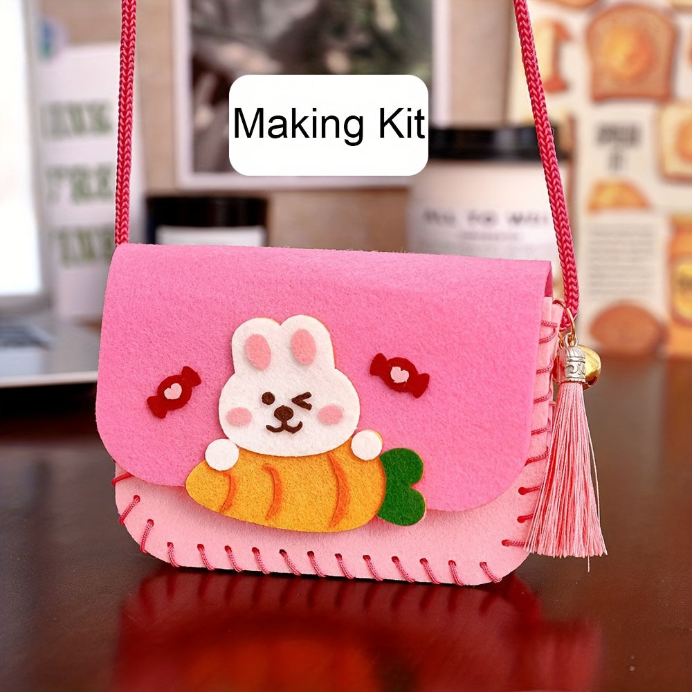 Felt Crossbody Bag Sewing Kit | Cartoon DIY Felt Purse