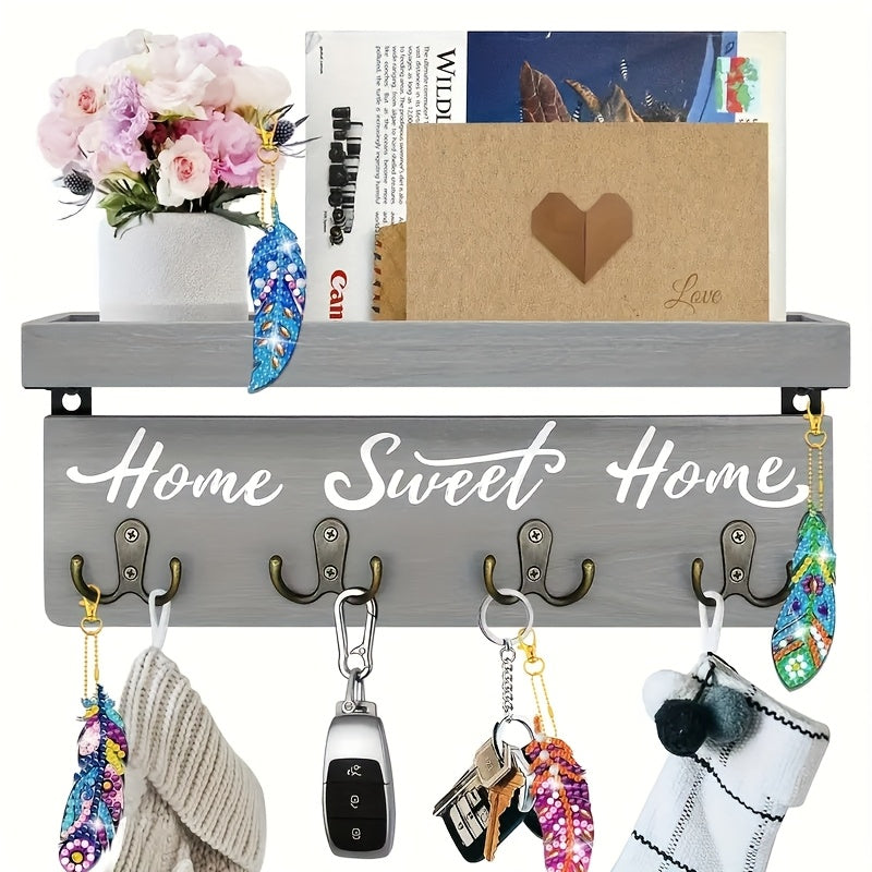 Feather Diamond Keychain Set | 6pcs 5D Double-Sided Feathers