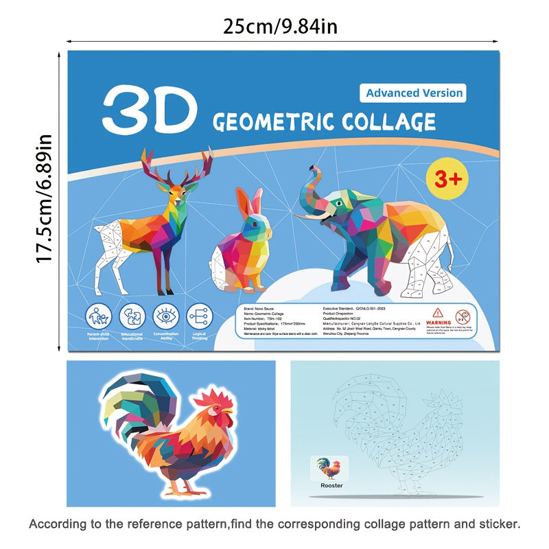 Sticker Puzzle Book | Educational Sticker Scenes (Ages 3+)