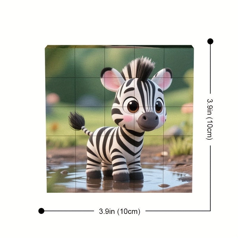 Magnetic Animal Puzzle Set | 25-Piece Mix & Match Magnets (6 Animals)