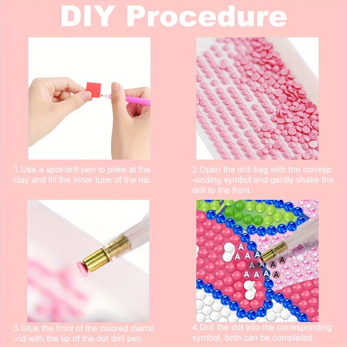 Diamond Painting Bracelet Kit | 3pcs Snap-On Sparkle Bands