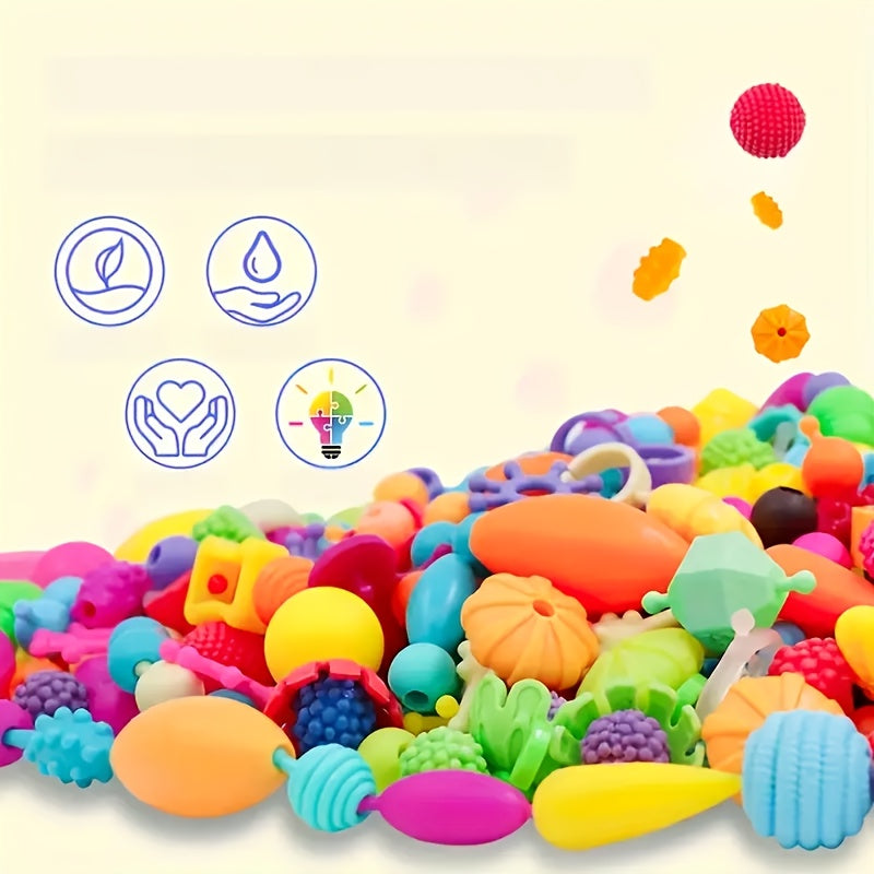 Snap Button Bead Kit | 100/370pc Click-Together Jewelry Set