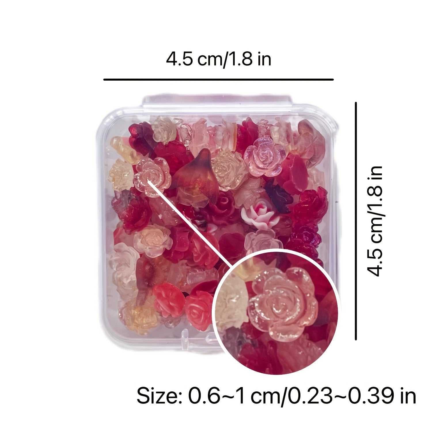 Resin Charms Mix | 35/100pcs Floral & Butterfly Craft Embellishments