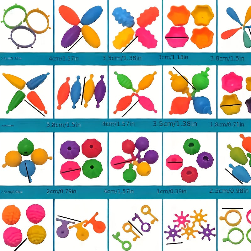 Snap Button Bead Kit | 100/370pc Click-Together Jewelry Set