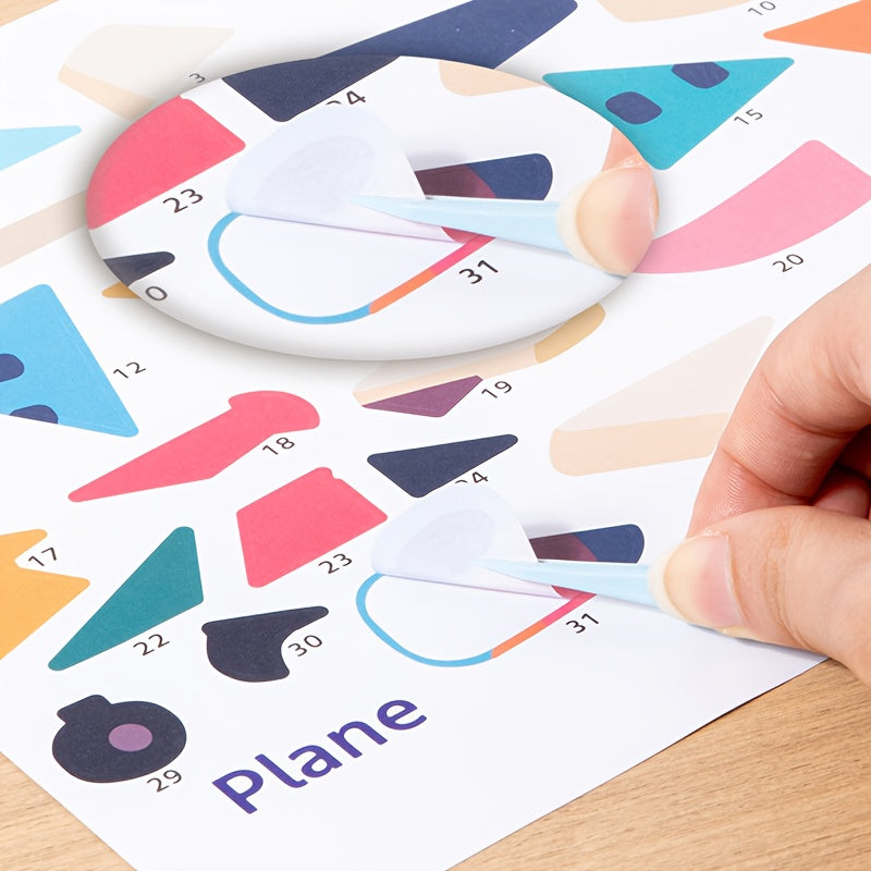 Sticker Puzzle Book | Educational Sticker Scenes (Ages 3+)