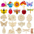 Insect Wooden Craft Set | 24pc Color & Hang Bug Shapes