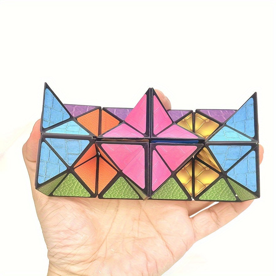 Infinity Magic Cube | Hexagon Flip Fidget (Mixed Colors, ABS)