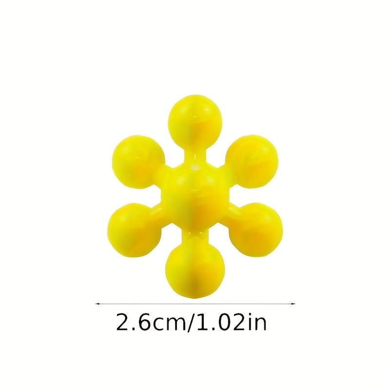 60/100/200pcs of 3D Snowflake Interlocking Puzzle Building Blocks Set - an Educational Plastic Assembly Toy Suitable for Gifts During Easter, Christmas, And Halloween