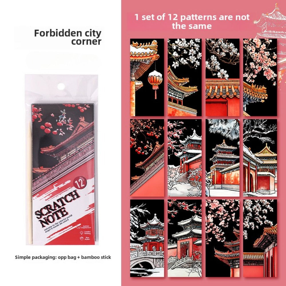 Animal Scratch Card Art Pack | 12pcs DIY Scratch-Off Cards