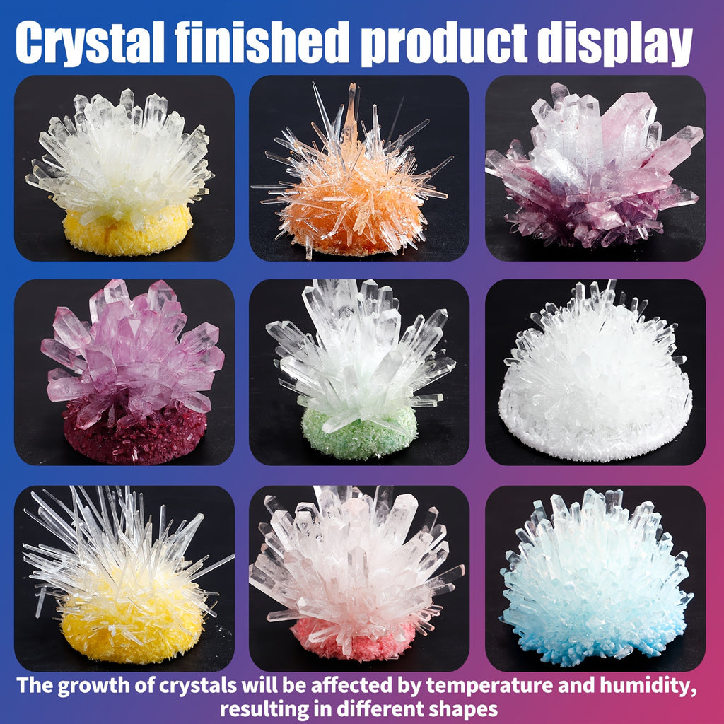 Crystal Growing Science Kit | Kids Colorful Crystal Experiment Set