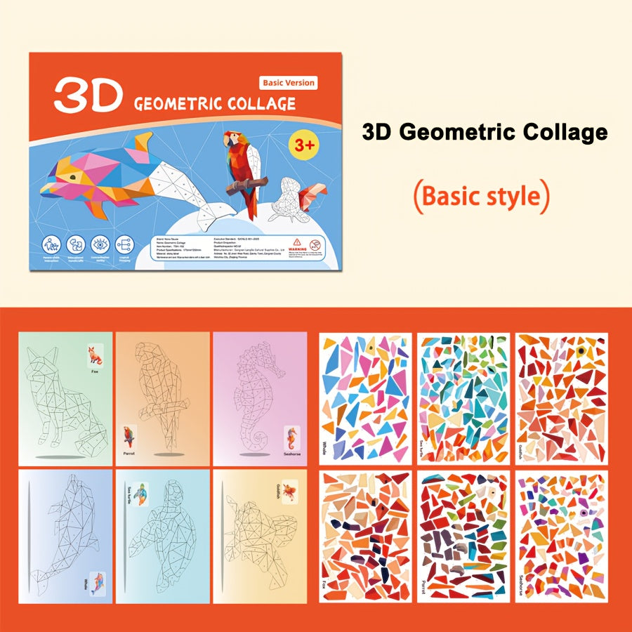 Sticker Puzzle Book | Educational Sticker Scenes (Ages 3+)