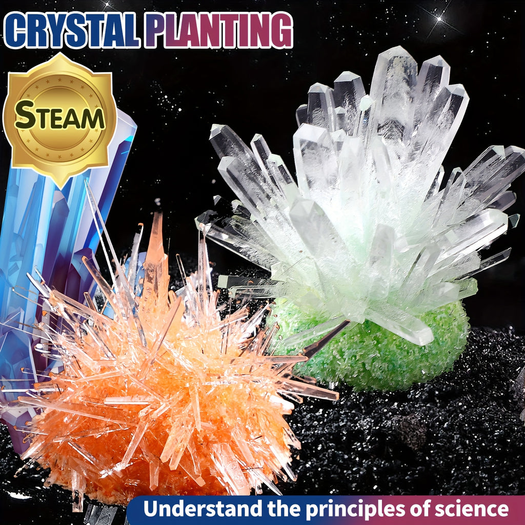 Crystal Growing Science Kit | Kids Colorful Crystal Experiment Set