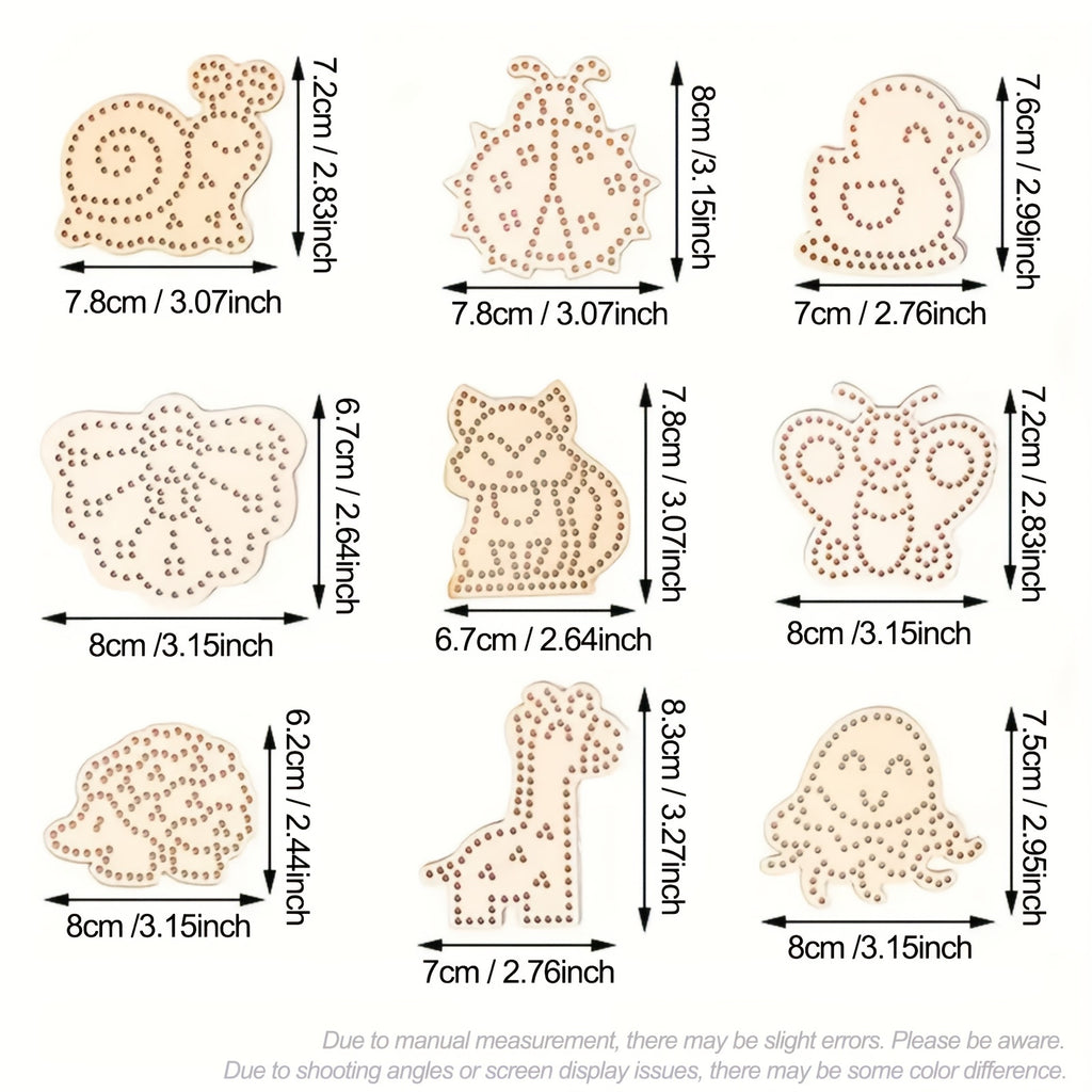 Wooden Animal Sewing Kit | 25pc Lacing Fine-Motor Set