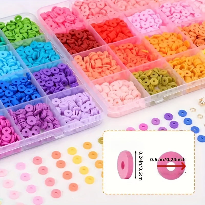 Soft Clay Beads Mega Set | 2000–4400pc DIY Jewelry Bead Kit
