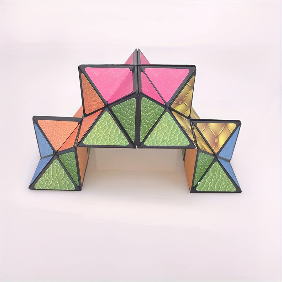 Infinity Magic Cube | Hexagon Flip Fidget (Mixed Colors, ABS)