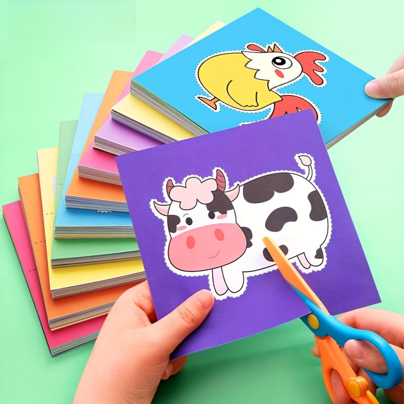 Paper Cutting Activity Kit | 96/120/240 Pages + Child-Safe Scissors