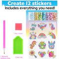Premium 12 Create Big Gem Diamond Painting Sticker Kit Art Craft Girls Boys Unic
