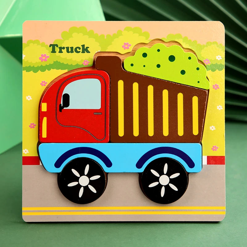 Wooden Color & Shape Matching Puzzle for Kids