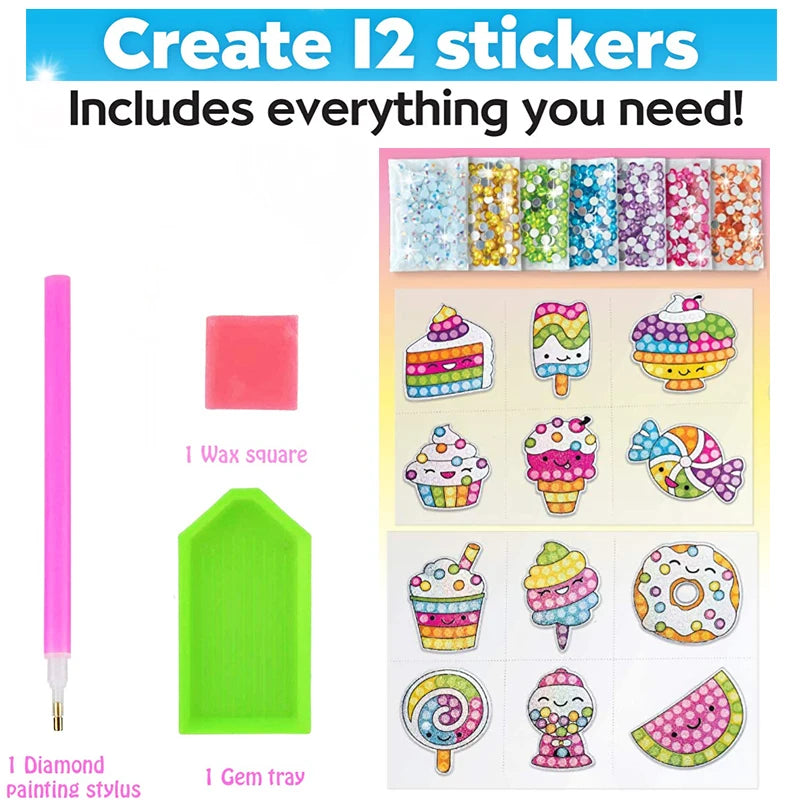 Premium Kids Diamond Painting Kit - DIY Gem Art Craft Set, Ages 6+