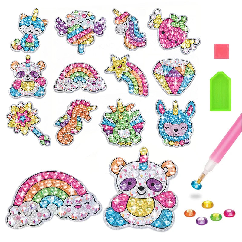 Premium Kids Diamond Painting Kit - DIY Gem Art Craft Set, Ages 6+